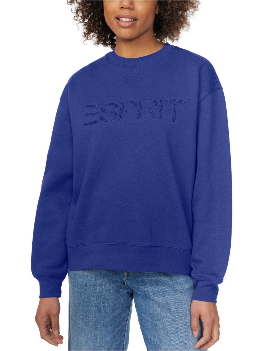 Esprit Navy Blue Embroidered Logo Sweatshirt